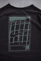 Nike Tennis Black Graphic Tee — 1990s (XXL) - Retrospective Store