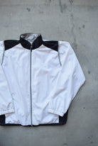 Nike White & Black Embroidered Swoosh Jacket — 2000s (L) - Retrospective Store