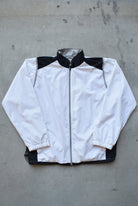 Nike White & Black Embroidered Swoosh Jacket — 2000s (L) - Retrospective Store
