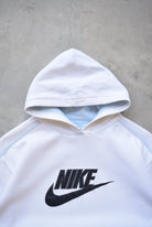 Nike White Embroidered Spellout Hoodie — 2000s (XS/S) - Retrospective Store