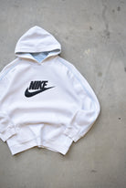 Nike White Embroidered Spellout Hoodie — 2000s (XS/S) - Retrospective Store