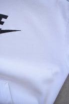Nike White Embroidered Spellout Hoodie — 2000s (XS/S) - Retrospective Store