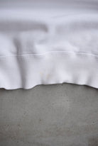 Nike White Embroidered Swoosh Crewneck — 2000s (M) - Retrospective Store
