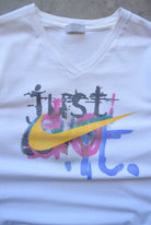 Nike White Graphic Tee — 1990s (S/M) - Retrospective Store