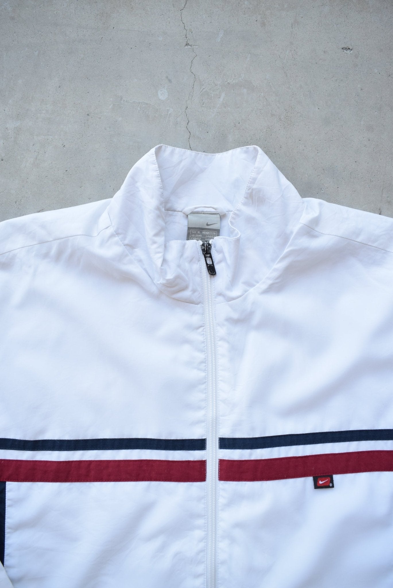 Nike White Swoosh Jacket — 2000s (M) - Retrospective Store