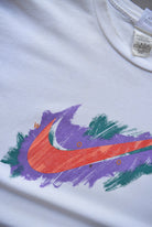 Nike White Swoosh Tee — 1990s (L) - Retrospective Store