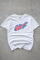 Nike White Swoosh Tee — 1990s (L) - Retrospective Store