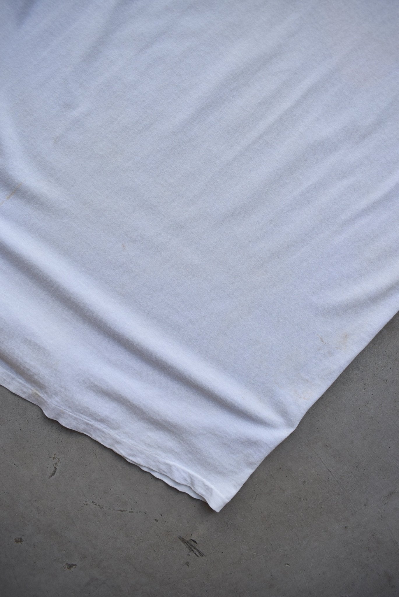 Nike White Swoosh Tee — 1990s (L) - Retrospective Store