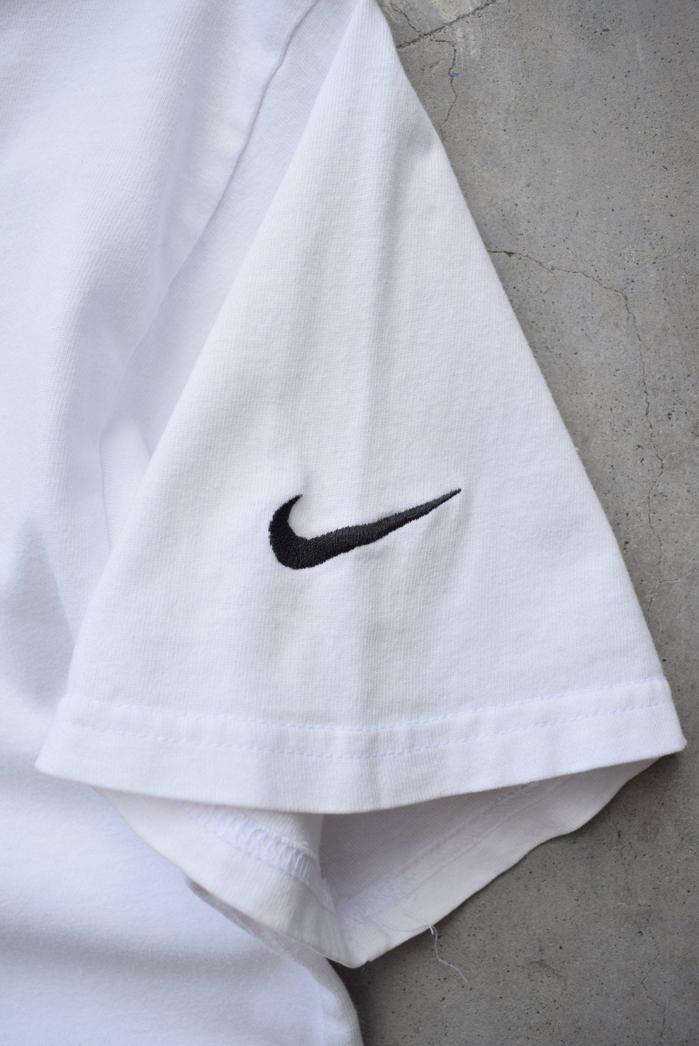 Nike x Andre Agassi White Spellout Tee — 1990s (S) - Retrospective Store