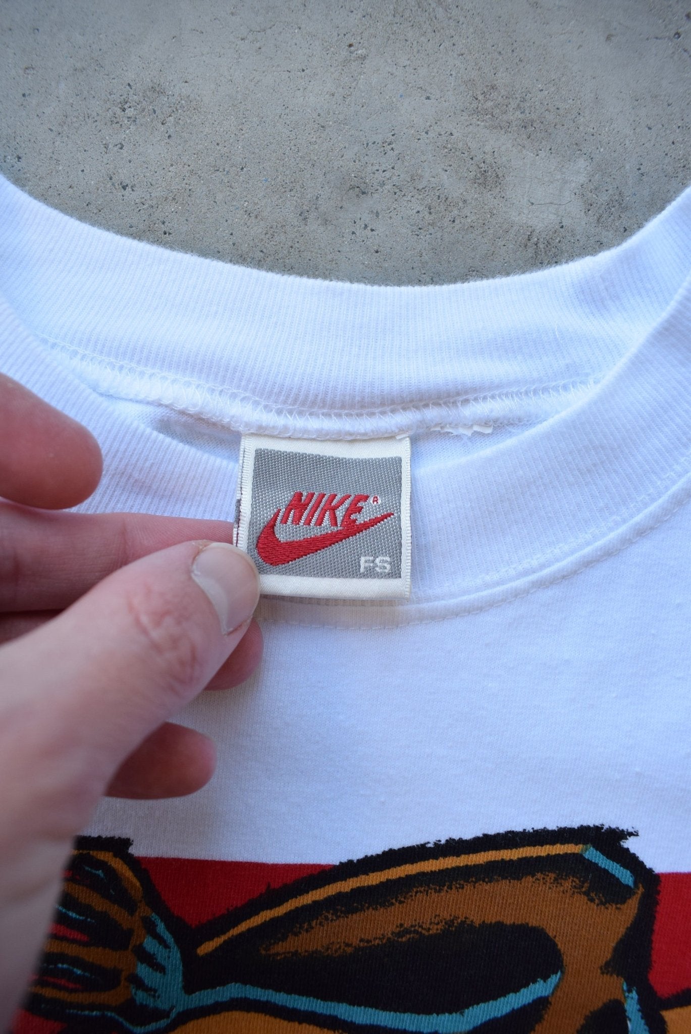 Nike x Charles Barkley White Graphic Tee — 1990s (L) - Retrospective Store