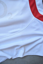 Nike x England National Rugby Team White & Red Embroidered Jersey — 2000s (XXL) - Retrospective Store