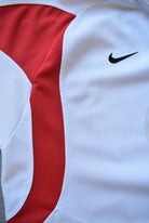 Nike x England National Rugby Team White & Red Embroidered Jersey — 2000s (XXL) - Retrospective Store