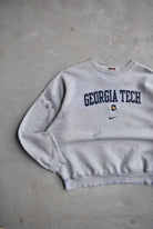 Nike x Georgia Tech University Grey Embroidered Crewneck — 2000s (L/XL) - Retrospective Store
