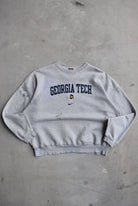 Nike x Georgia Tech University Grey Embroidered Crewneck — 2000s (L/XL) - Retrospective Store