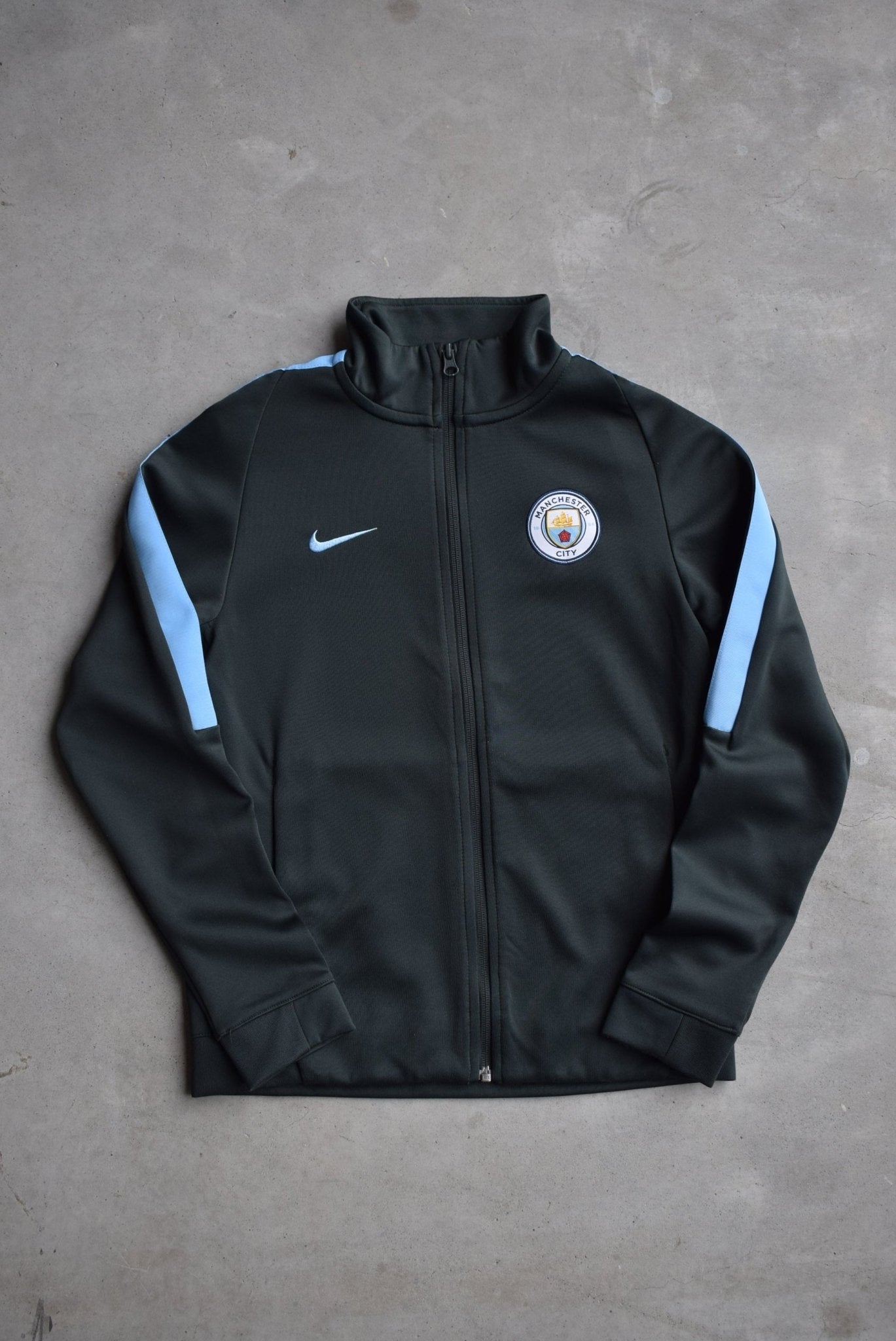 Nike x Manchester City Black Embroidered Jacket — 2000s (XS) - Retrospective Store