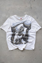 Nike x Michael Jordan White Graphic Tee — 1990s (M/L) - Retrospective Store