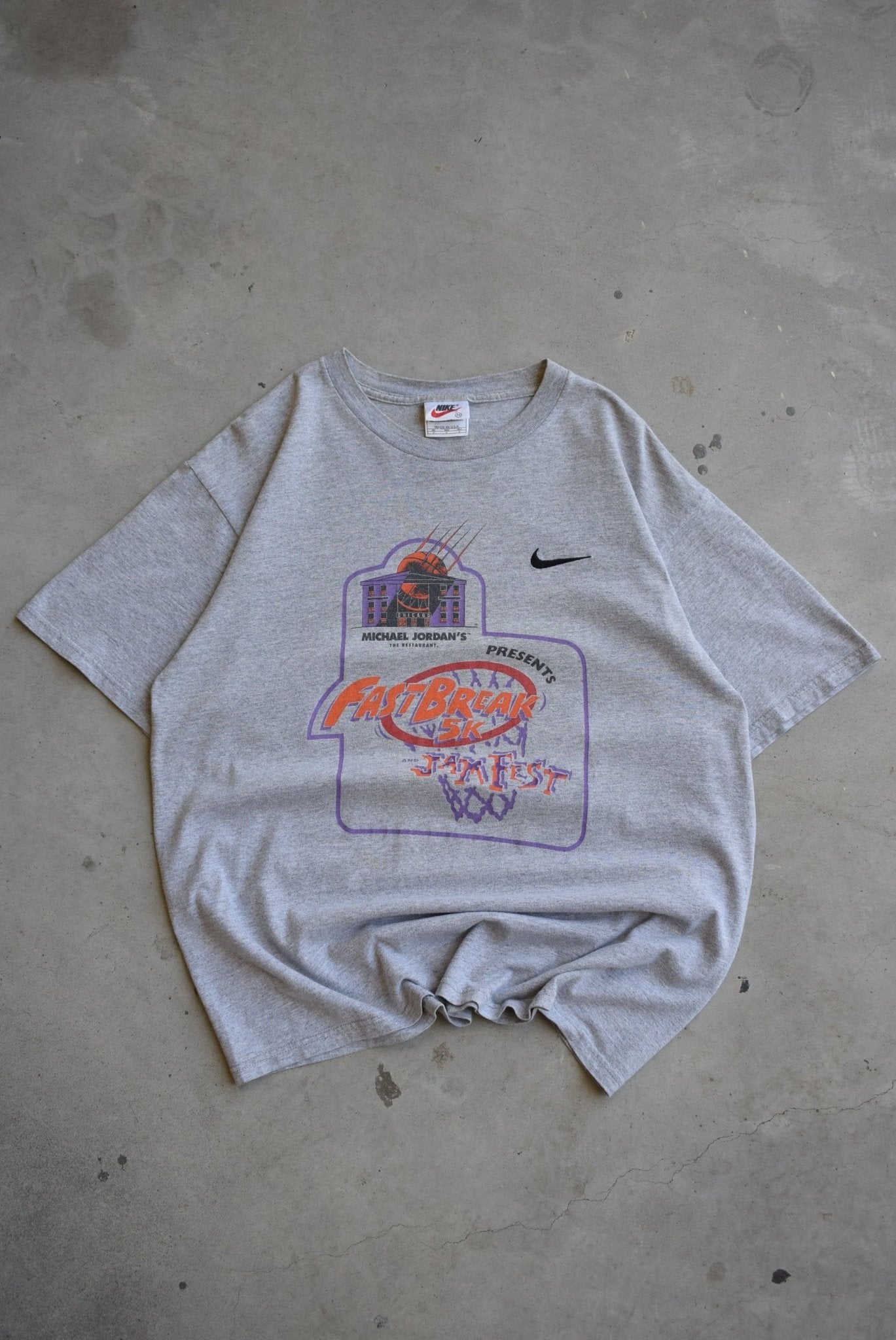 Nike x Michael Jordan's Restaurant Jam Fest Tee — 1990s (M/L) - Retrospective Store