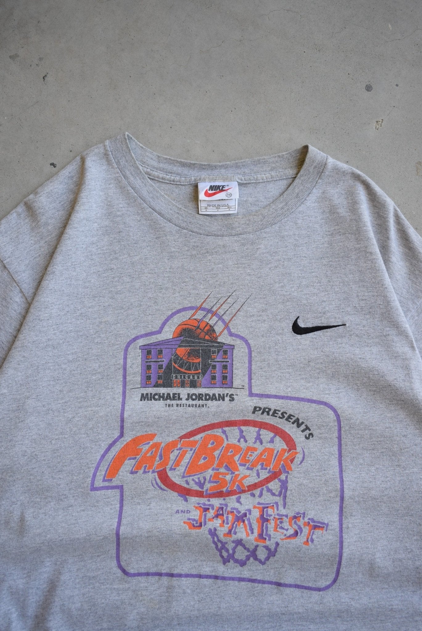 Nike x Michael Jordan's Restaurant Jam Fest Tee — 1990s (M/L) - Retrospective Store