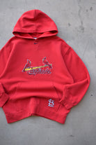 Nike x MLB St. Louis Cardinals Red Embroidered Hoodie — 2000s (L) - Retrospective Store