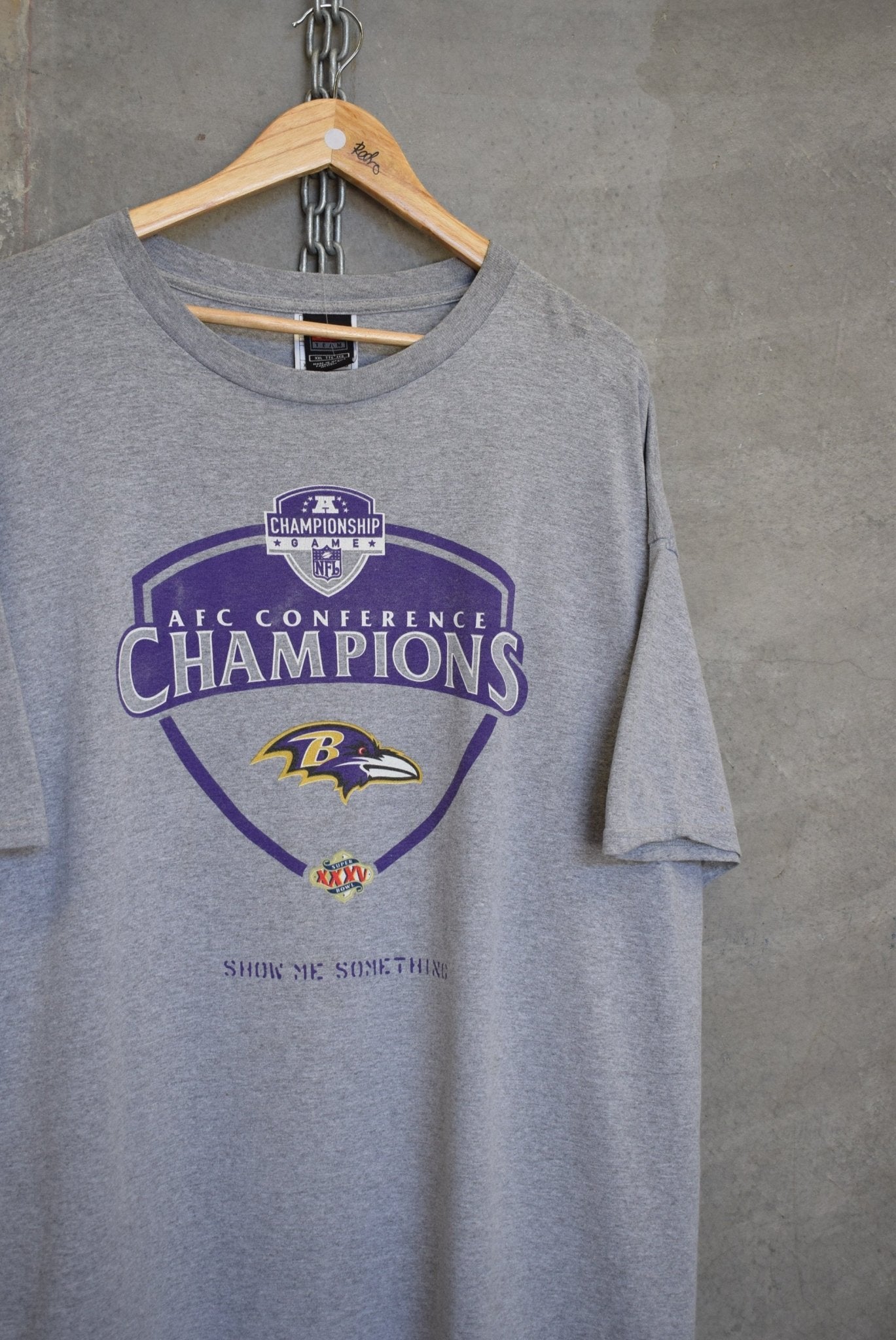 Nike x NFL Baltimore Ravens AFC Champions Tee — 2001 (XXL) - Retrospective Store