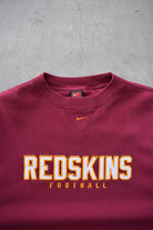 Nike x NFL Washington Redskins Burgundy Embroidered Crewneck — 2000s (XXL) - Retrospective Store