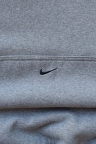 Nike x NYU Athletics Grey Embroidered Hoodie — 2000s (XXL) - Retrospective Store