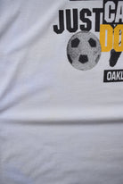 Nike x Oakland University Soccer Camp White Graphic Tee — 1994 (M) - Retrospective Store