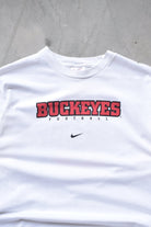 Nike x Ohio State University Buckeyes White Graphic Tee — 1990s (M) - Retrospective Store