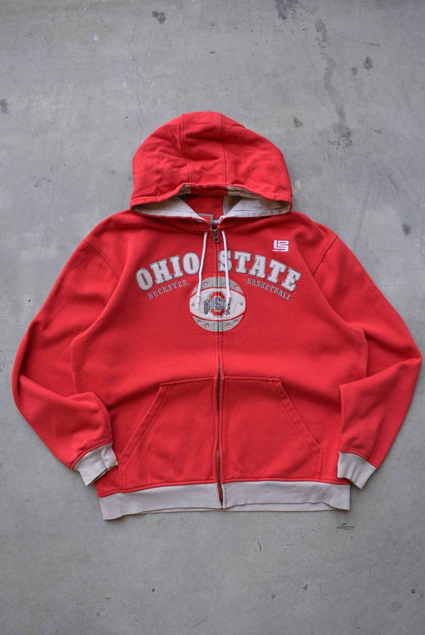 Nike x Ohio State University Embroidered Full-Zip Hoodie — 2000s (M/L) - Retrospective Store