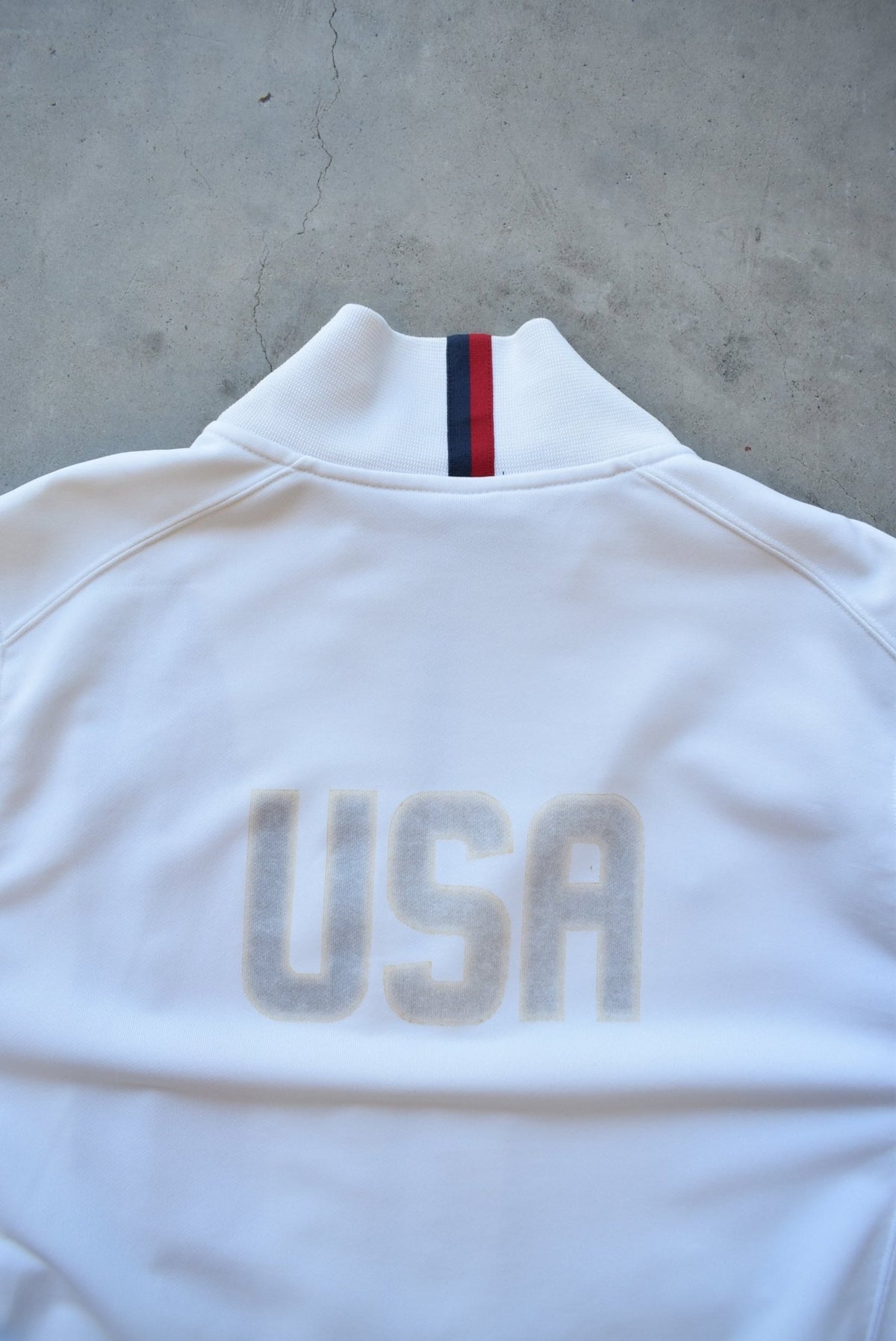 Nike x United States Soccer Team White Embroidered Jacket — 2000s (M) - Retrospective Store