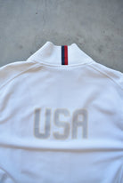 Nike x United States Soccer Team White Embroidered Jacket — 2000s (M) - Retrospective Store