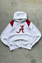 Nike x University of Alabama White & Burgundy Embroidered Hoodie — 2000s (XL) - Retrospective Store
