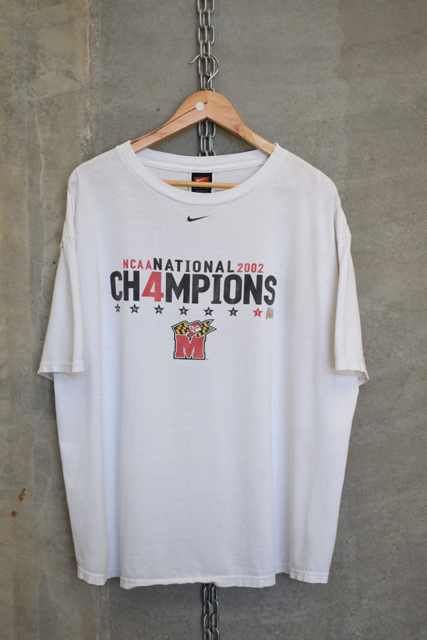 Nike x University of Maryland NCAA Champions Tee — 2002 (XL) - Retrospective Store