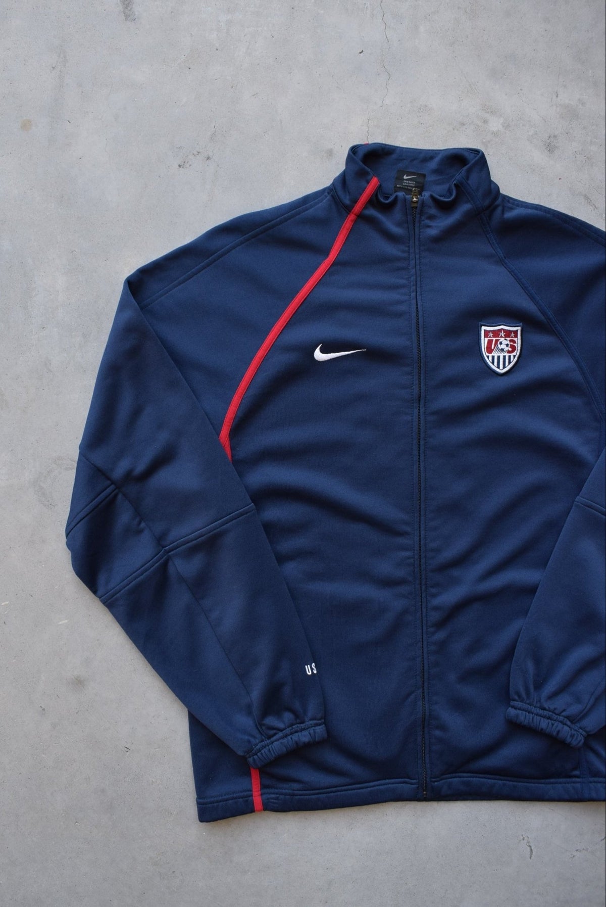 Nike x U.S. Soccer Navy Embroidered Jacket — 2000s (M) - Retrospective Store