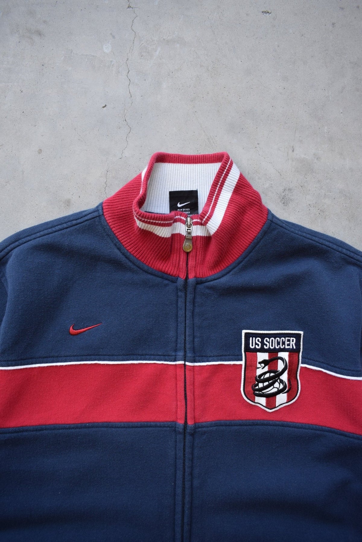 Nike x U.S. Soccer Navy & Red Embroidered Jacket — 2000s (M) - Retrospective Store