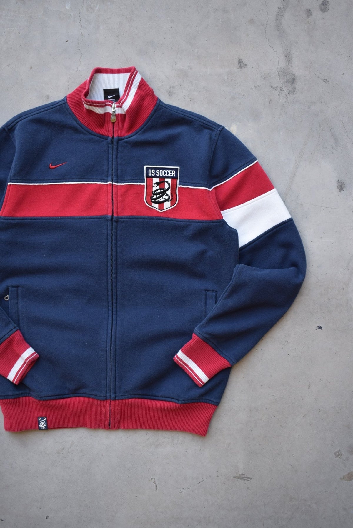 Nike x U.S. Soccer Navy & Red Embroidered Jacket — 2000s (M) - Retrospective Store