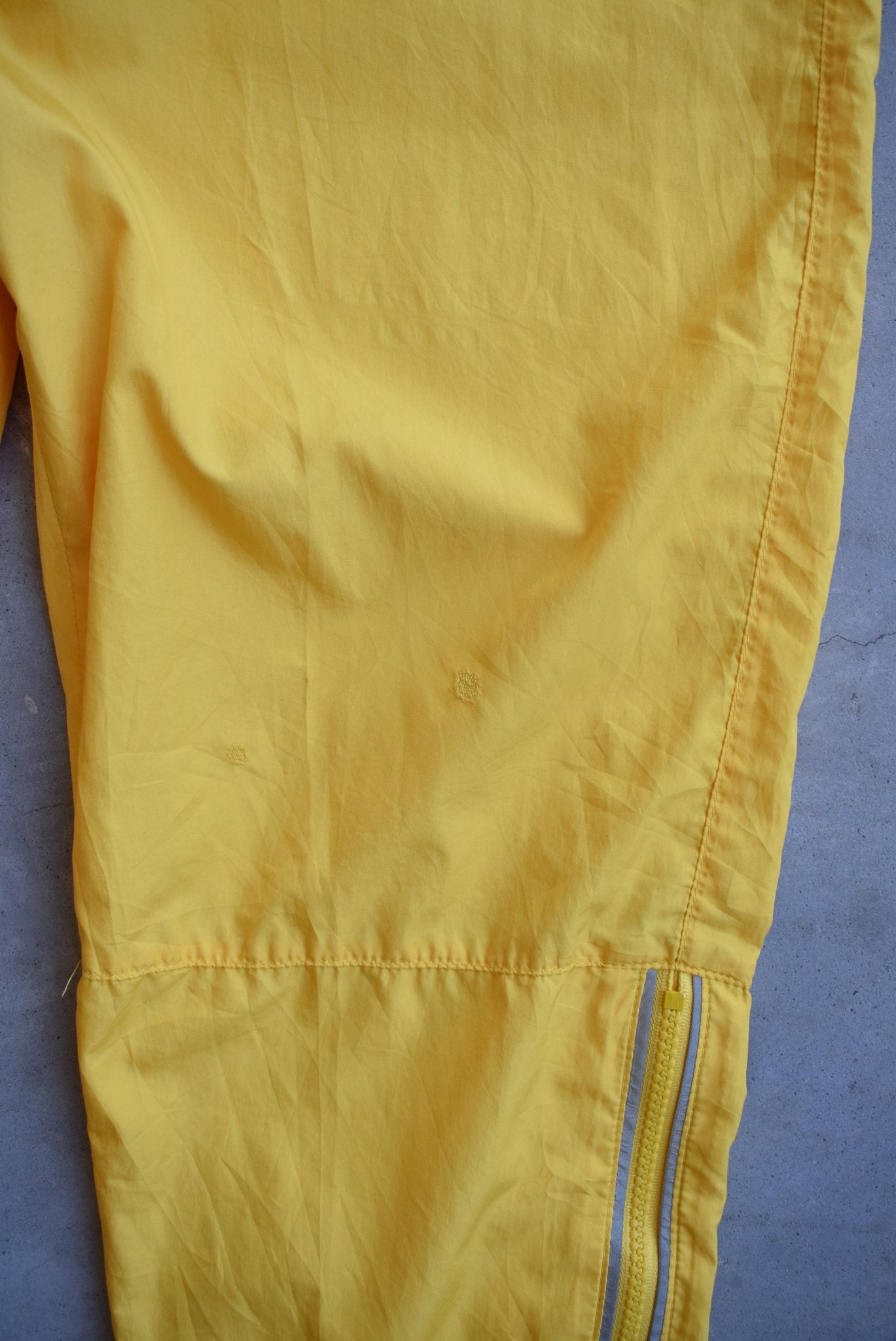 Nike Yellow Embroidered Swoosh Track Pants — 1990s (XS) - Retrospective Store
