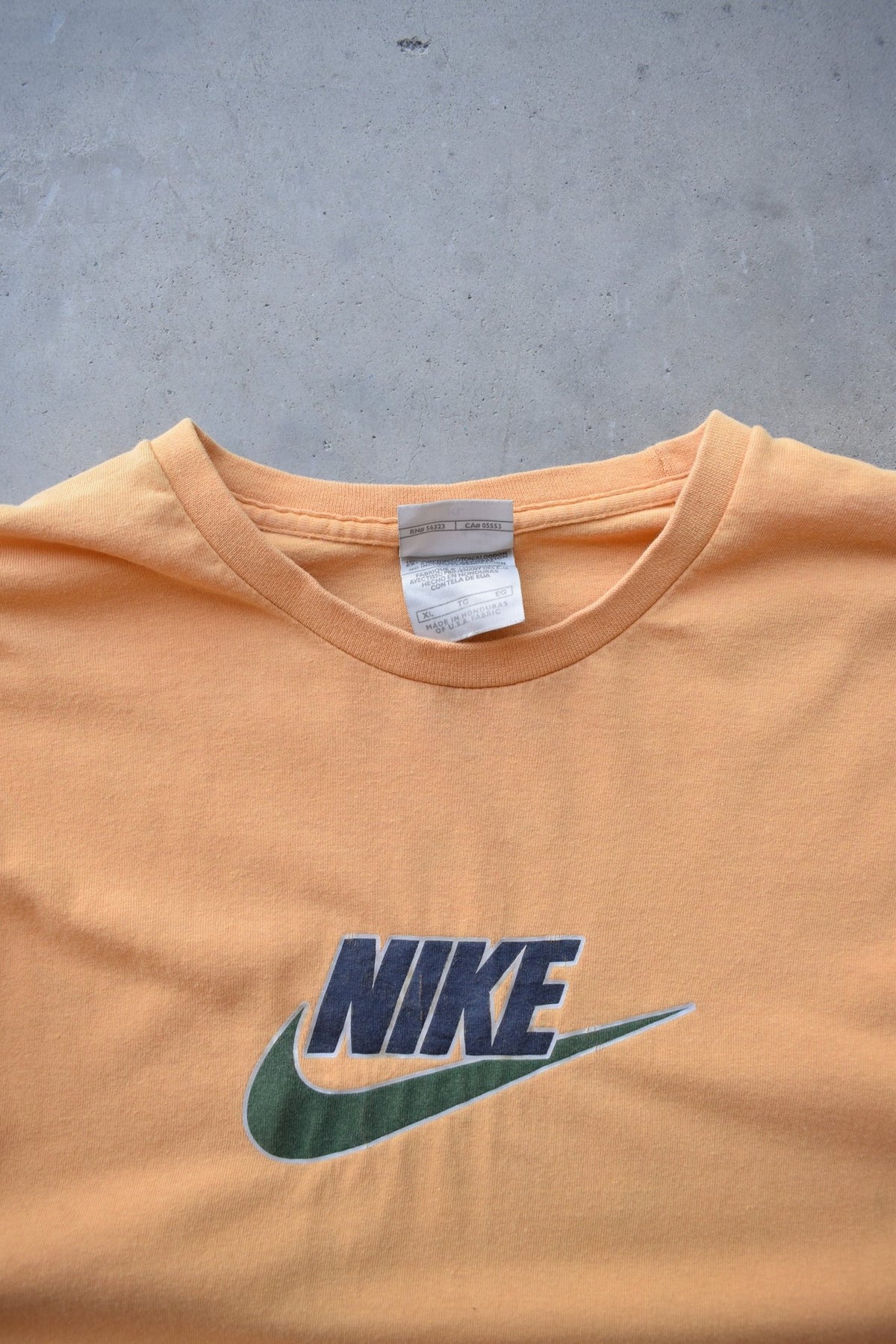 Nike Yellow Spellout Long Sleeve Tee — 2000s (XL) - Retrospective Store