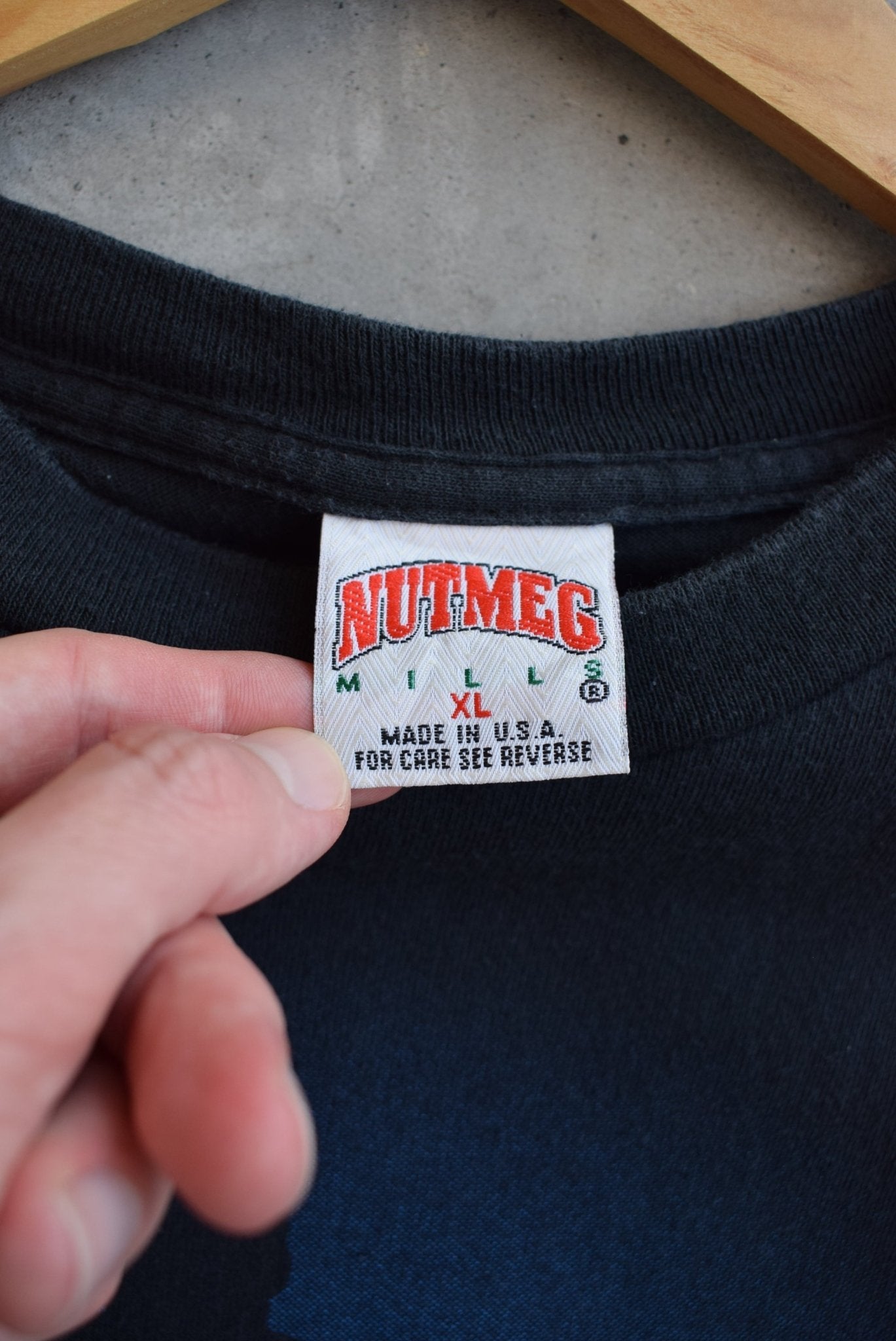 Nutmeg x NBA Dallas Mavericks Black Graphic Tee — 1990s (S) - Retrospective Store