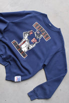 Nutmeg x NFL Chicago Bears Navy Graphic Crewneck — 1989 (M) - Retrospective Store