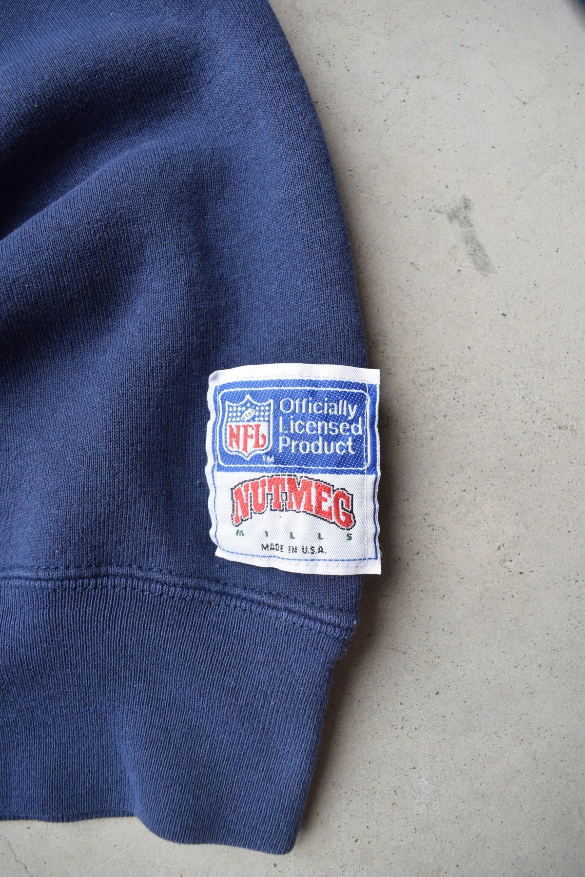 Nutmeg x NFL Chicago Bears Navy Graphic Crewneck — 1989 (M) - Retrospective Store