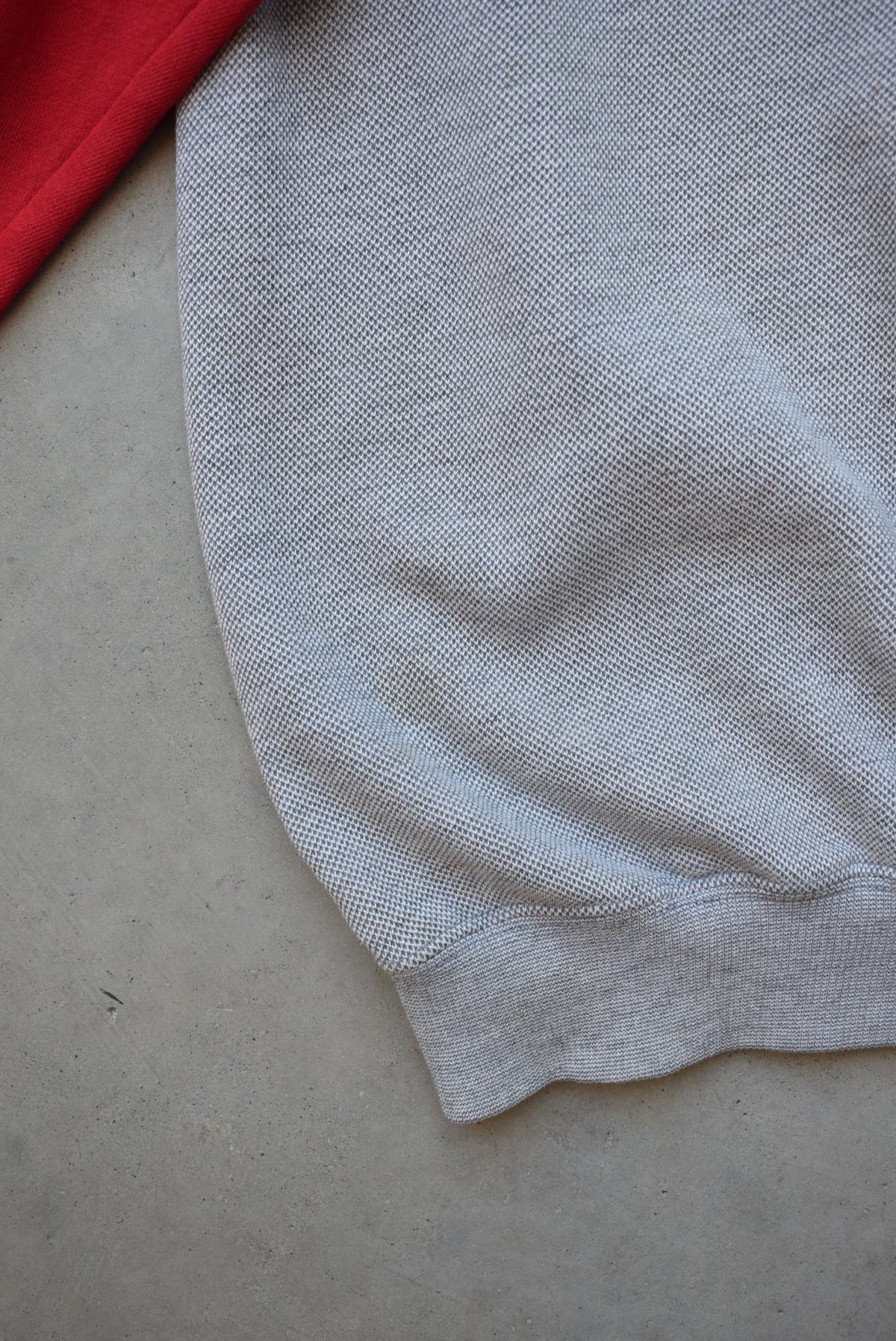 Ohio State University Buckeyes Grey & Red Embroidered Spellout Crewneck — 2000s (XL) - Retrospective Store
