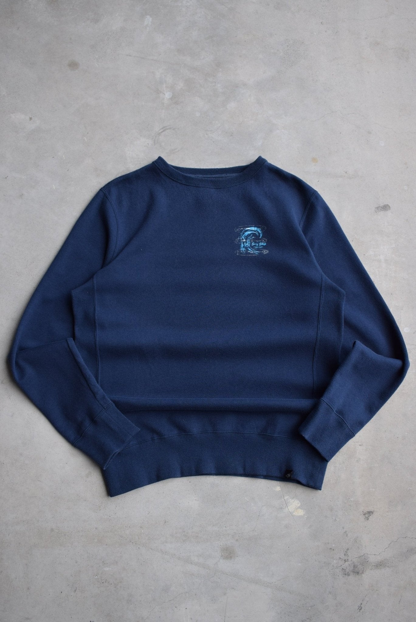 O'Neill Surfwear Navy Graphic Crewneck — 1990s (L) - Retrospective Store