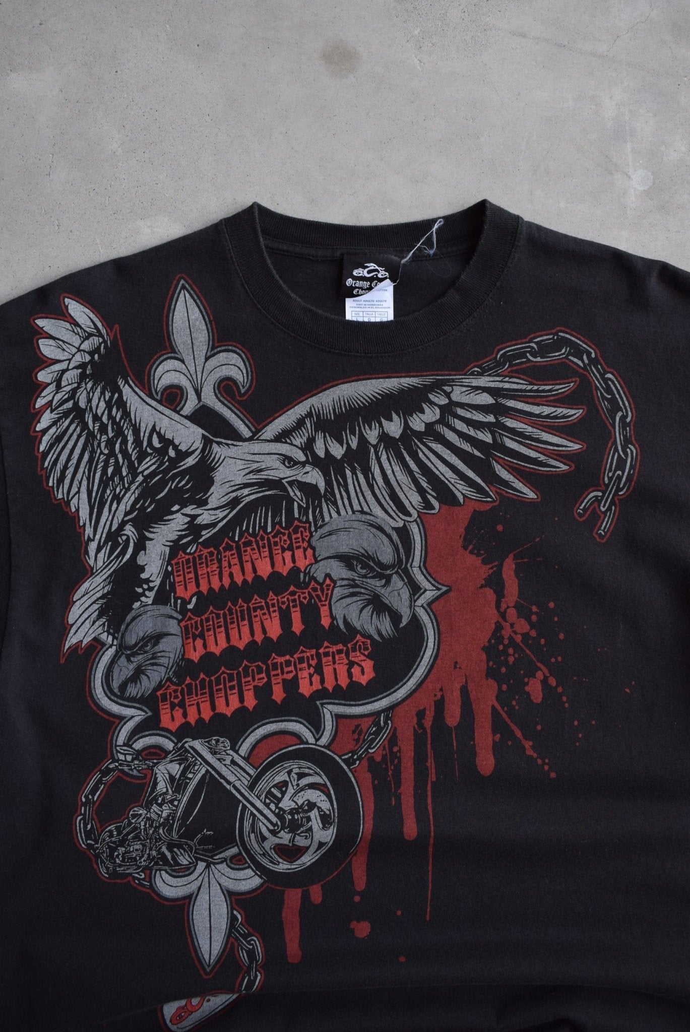 Orange County Choppers Black Graphic Tee — 2000s (L) - Retrospective Store