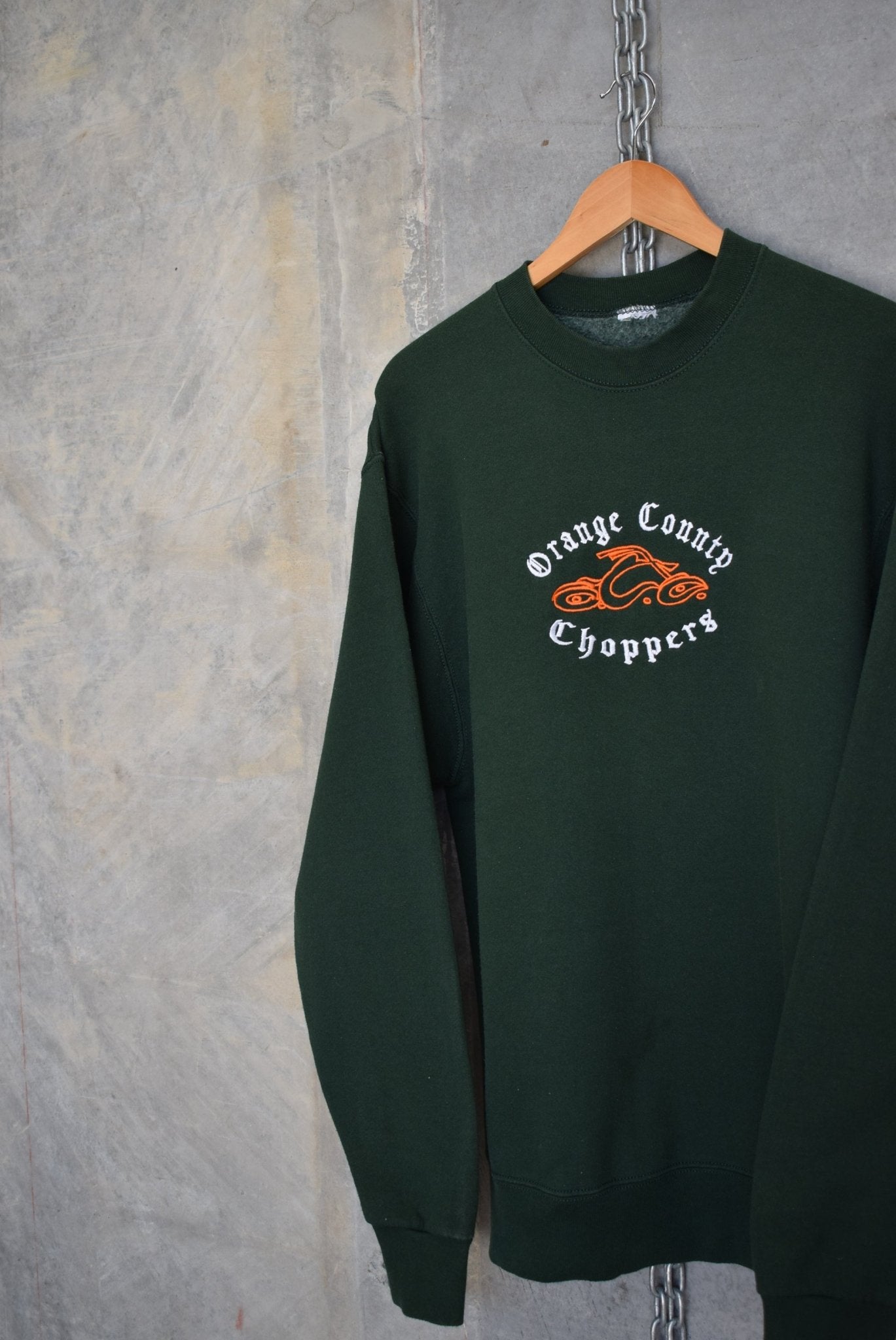 Orange County Choppers Embroidered Crewneck — 2000s (M/L) - Retrospective Store