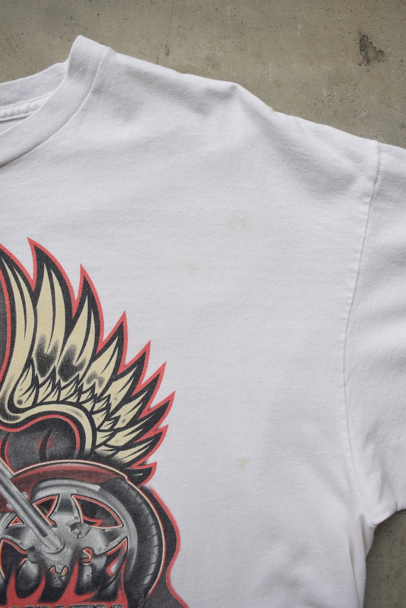 Orange County Choppers White Graphic Tee — 2000s (M/L) - Retrospective Store