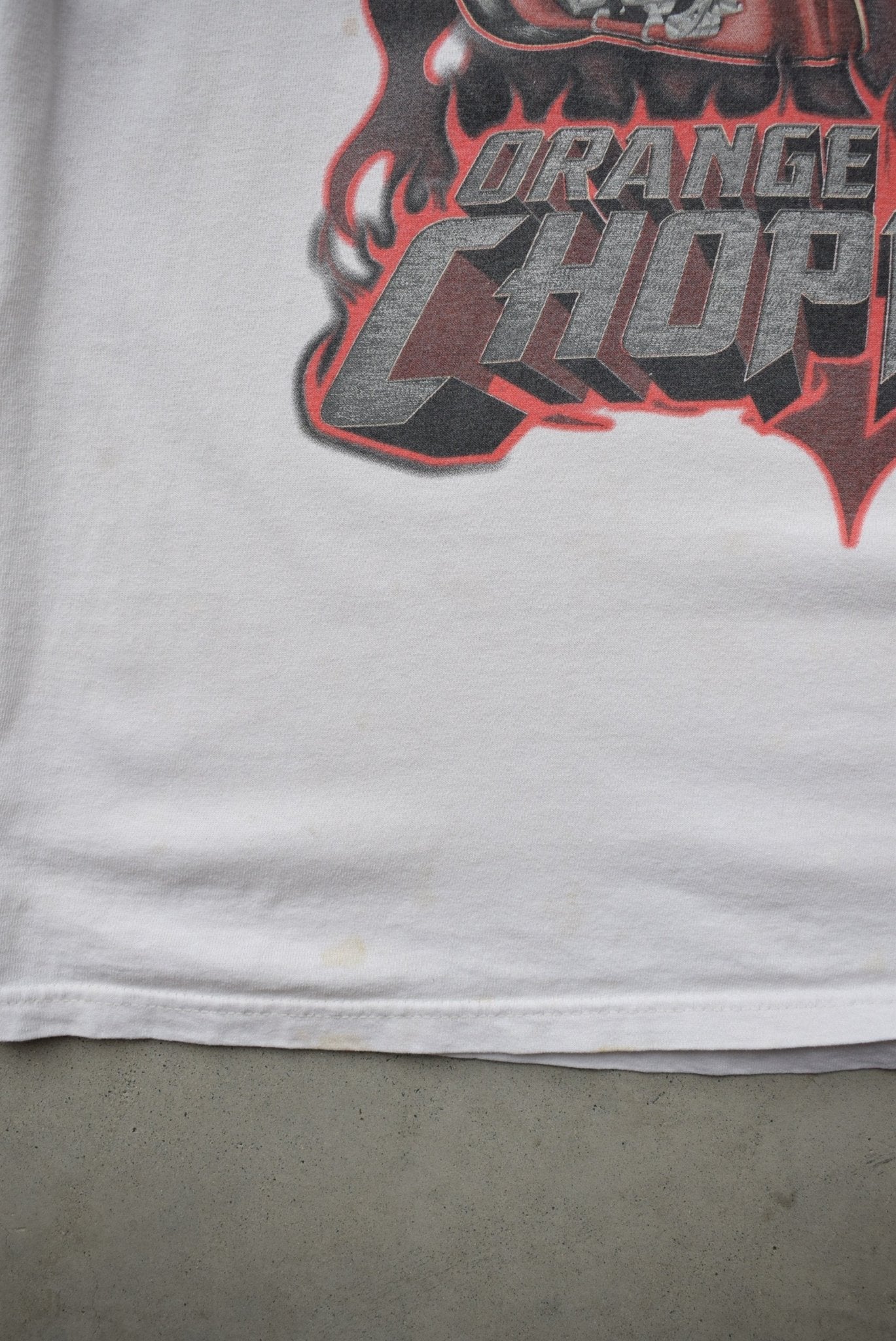 Orange County Choppers White Graphic Tee — 2000s (M/L) - Retrospective Store