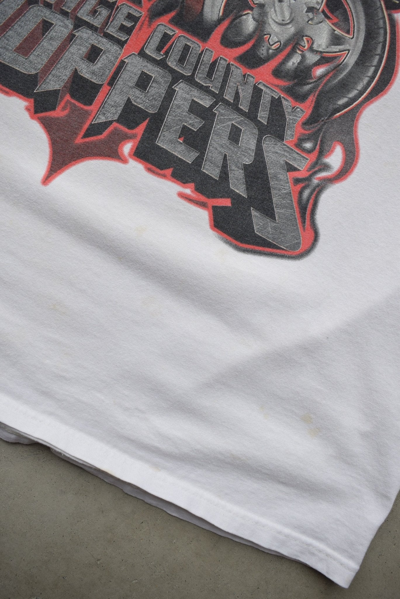 Orange County Choppers White Graphic Tee — 2000s (M/L) - Retrospective Store