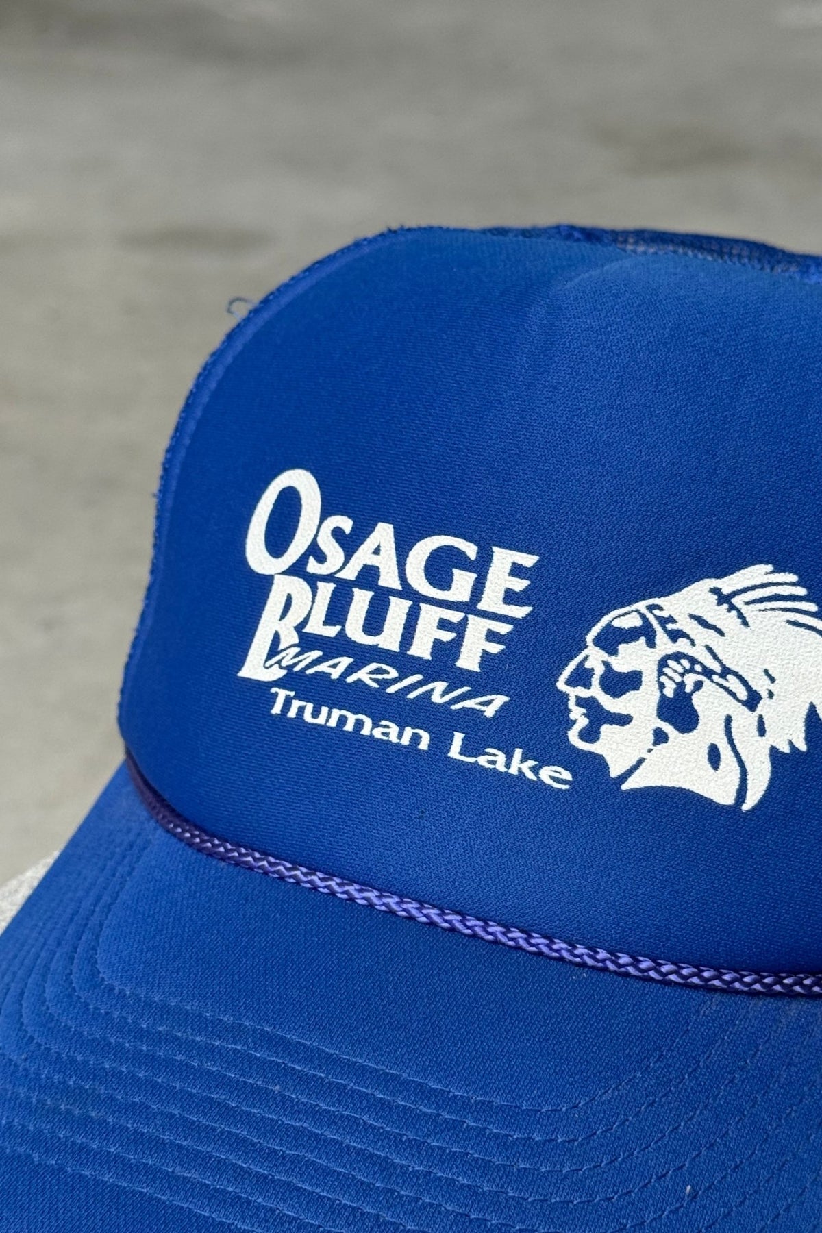 Osage Bluff Marina Blue Hat — 1990s - Retrospective Store