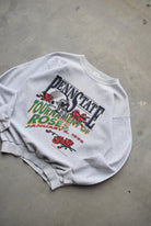 Penn State University Football Grey Graphic Crewneck — 1995 (M) - Retrospective Store